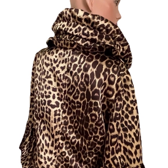 DESIGN TODAY’S Sculptural LEOPARD Print JACKET Size XL - Picture 14 of 16